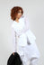 Sheer Sleeve Jacket in White White Print