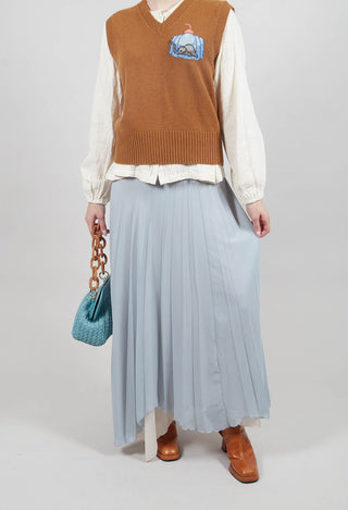 Waterfall Skirt in Blue Blizard
