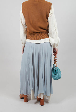 Waterfall Skirt in Blue Blizard