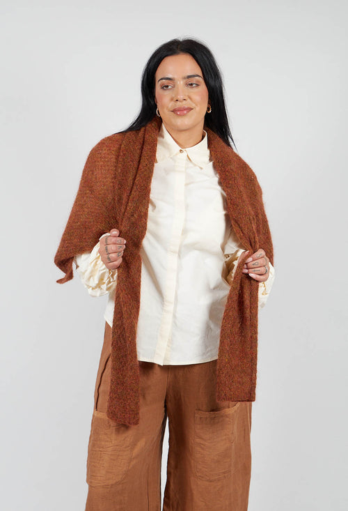 Bubble Sleeve Shirt in Ecru