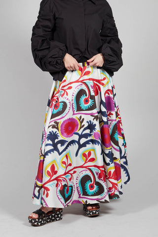 Midi Skirt in Mexico Print