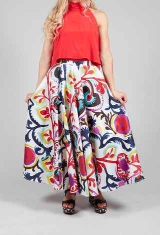 Midi Skirt in Mexico Print