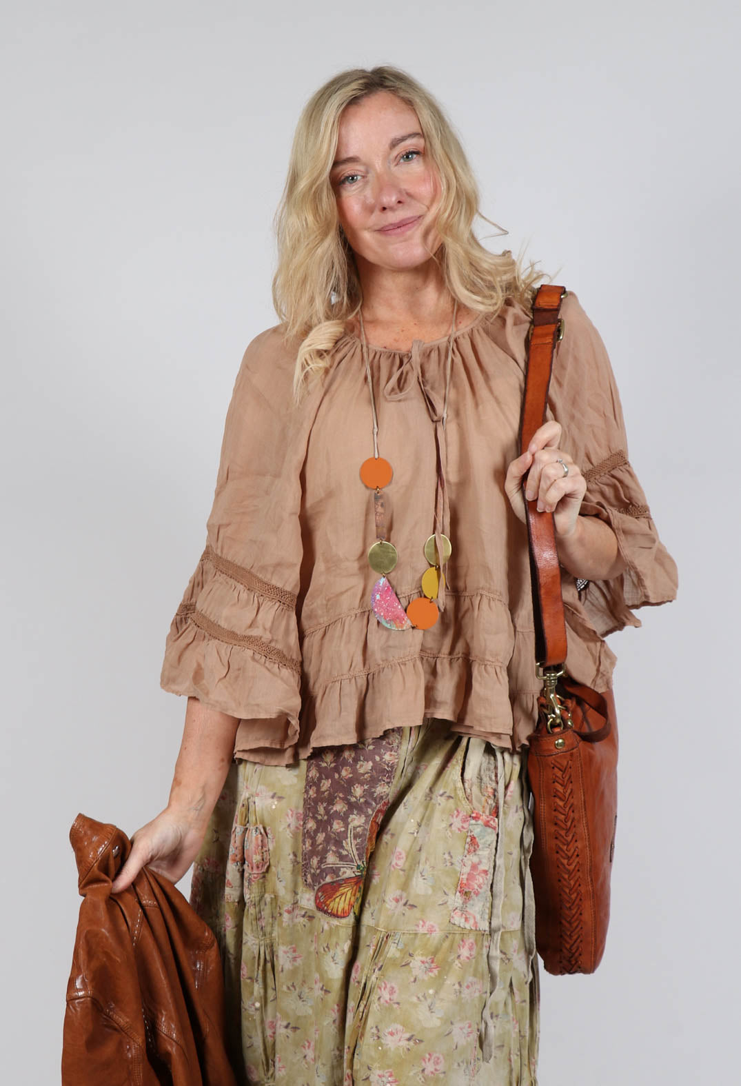 Prairie Blouse in Tulum Sand