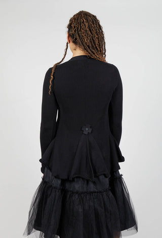 Cotton Cardigan in Black