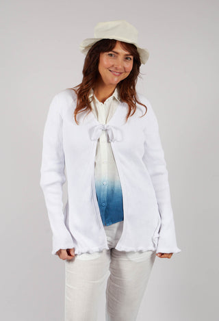 Cotton Cardigan in White