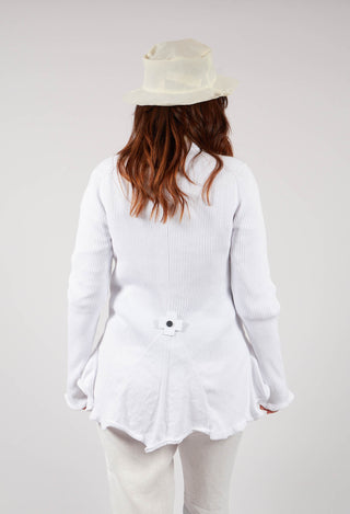 Cotton Cardigan in White