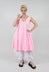 V-Neck Dress in Neon Pink
