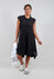 Capped Sleeve Dress in Black