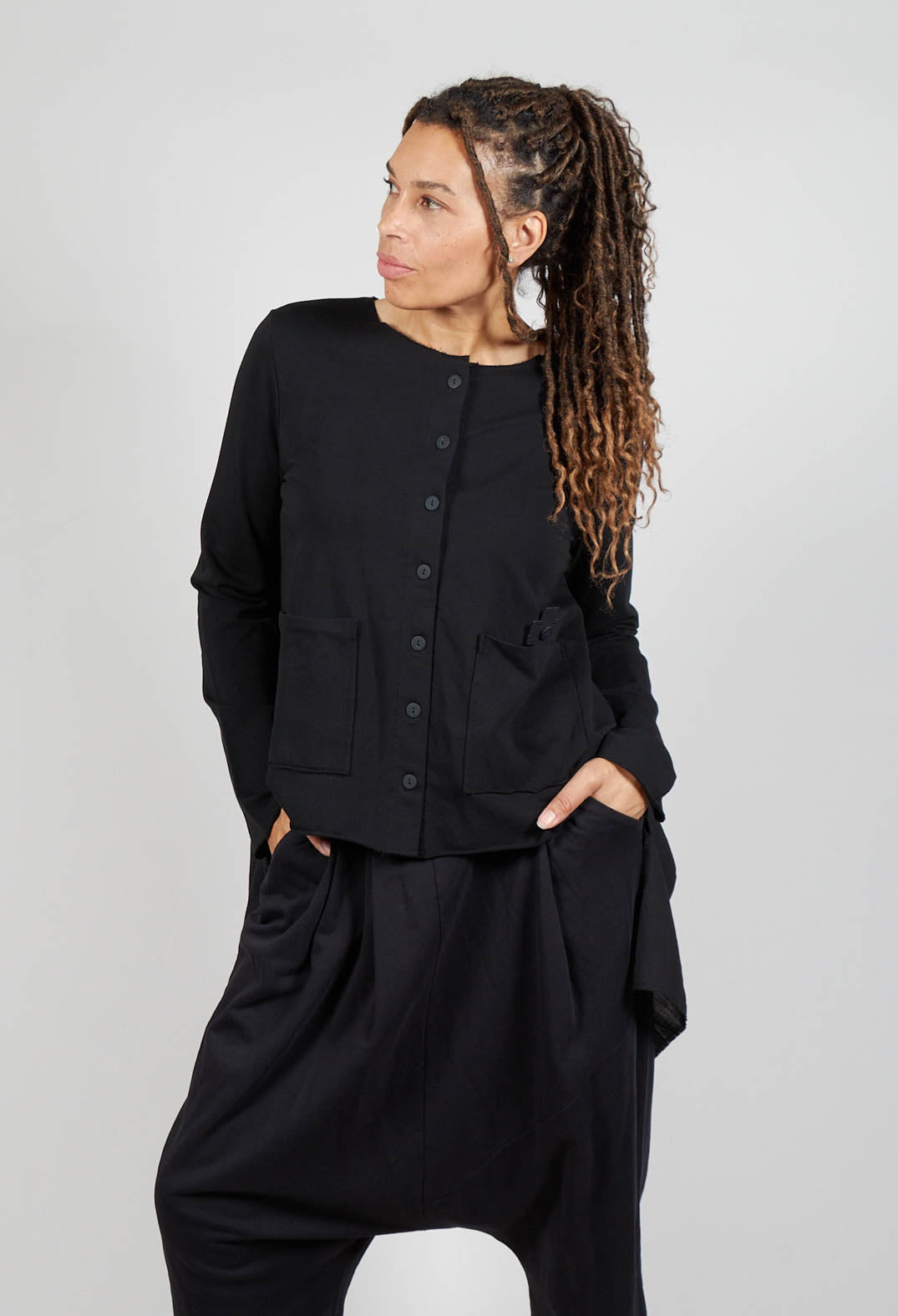 Curtain Jacket in Black