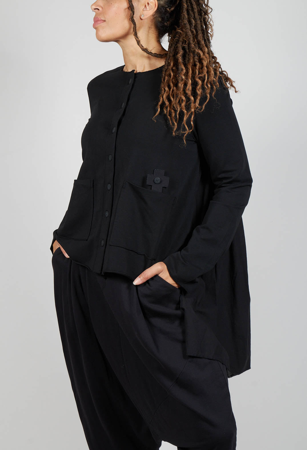 Curtain Jacket in Black