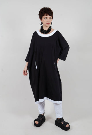 Tunic Dress in Black and White