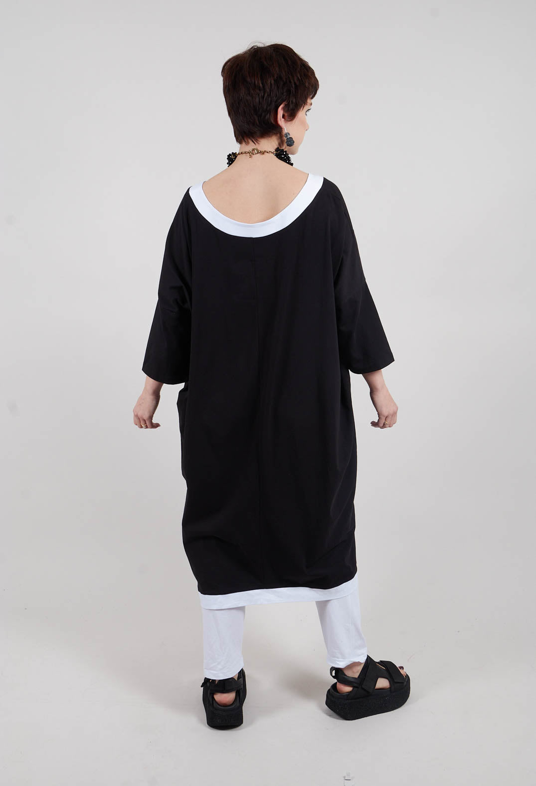 Tunic Dress in Black and White