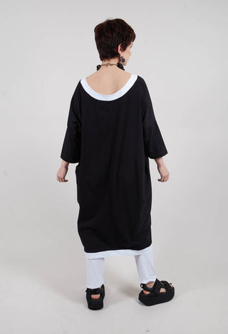 Tunic Dress in Black and White