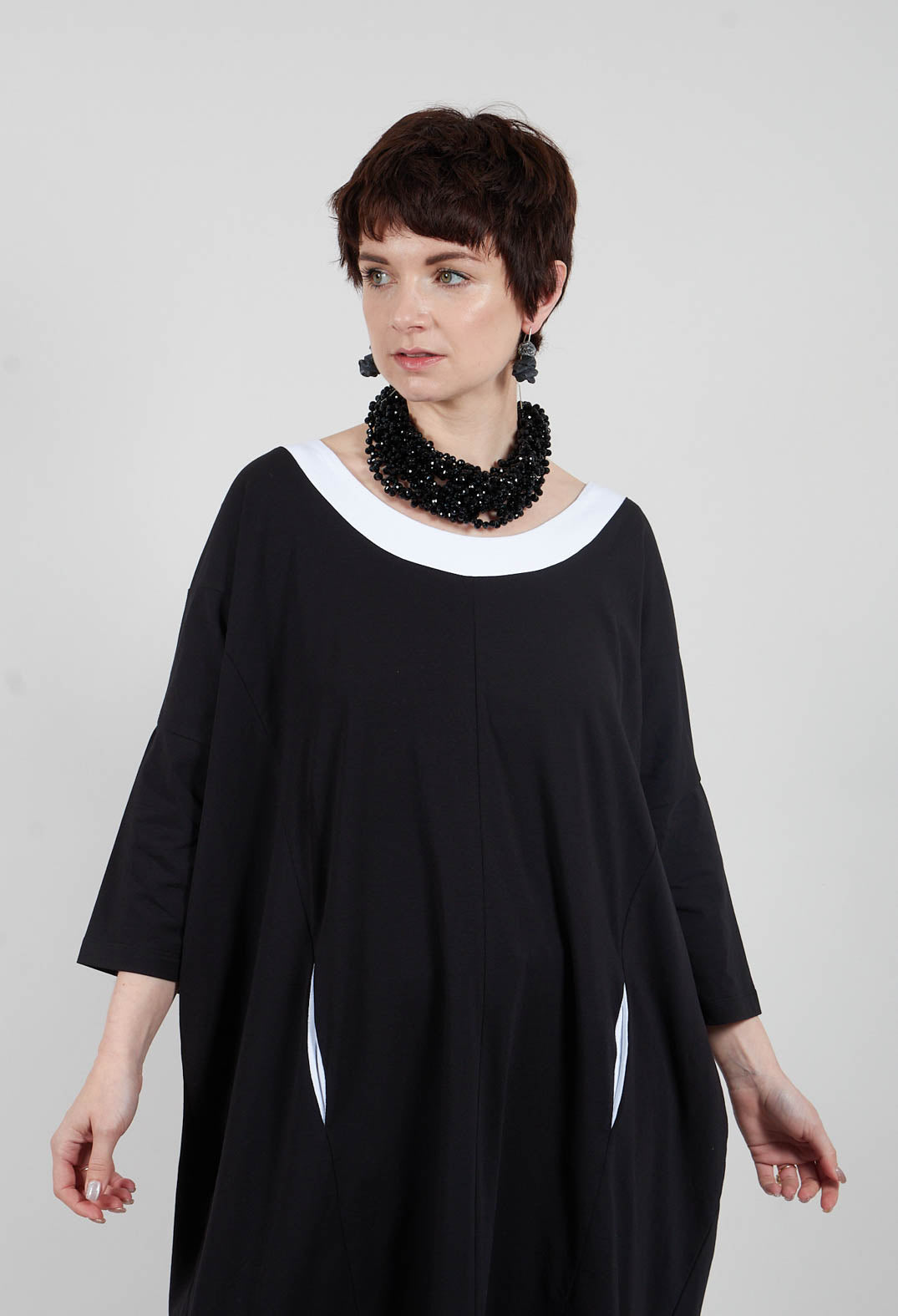 Tunic Dress in Black and White