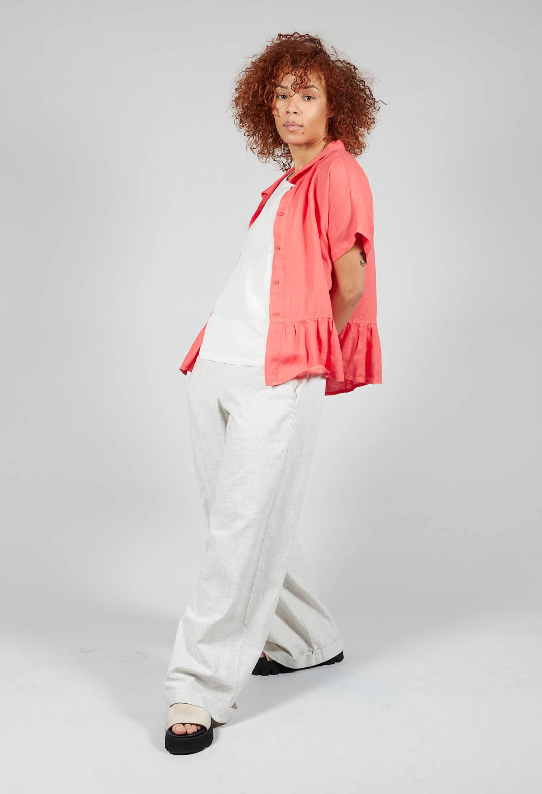Autruche Top in Nectarine