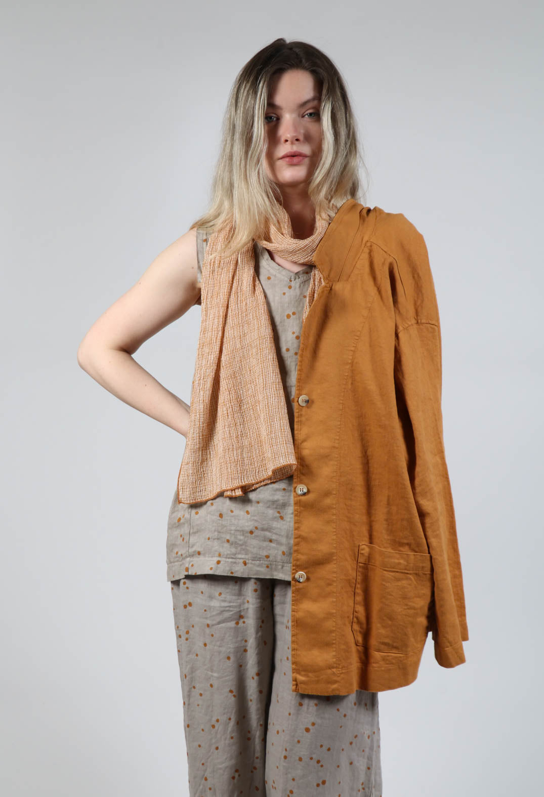 Giove Ls Shirt In Ambra