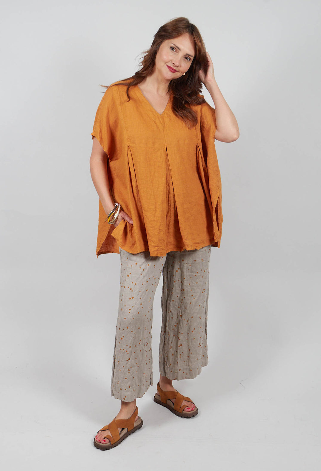 Pollo Ls Trousers In Ambra