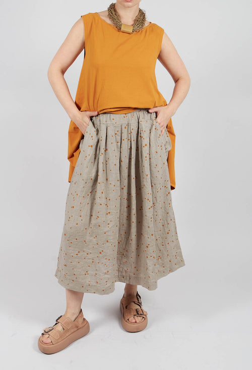 Pesci Ls Skirt In Ambra