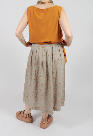 Pesci Ls Skirt In Ambra