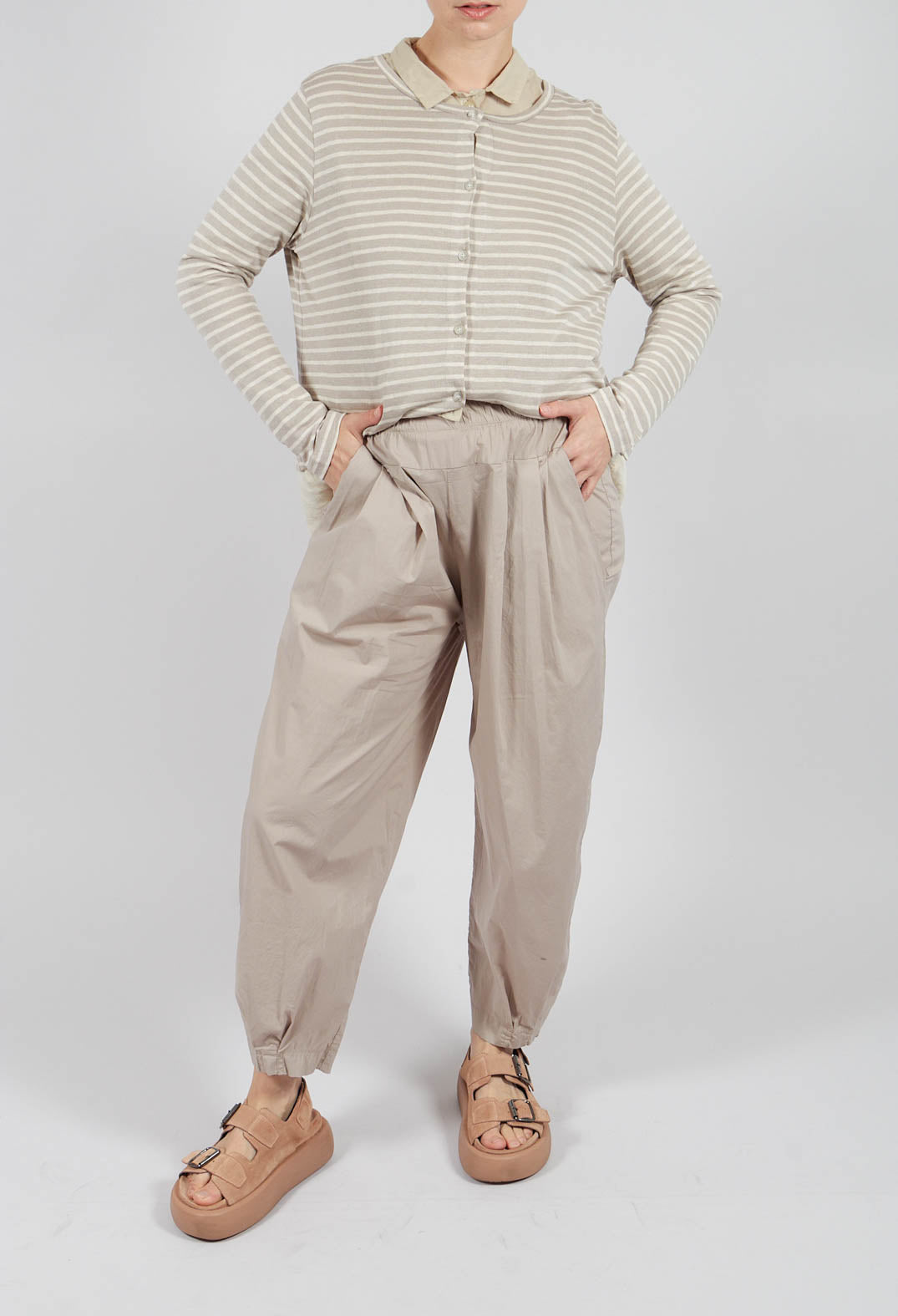 Saturno Trousers In Argento