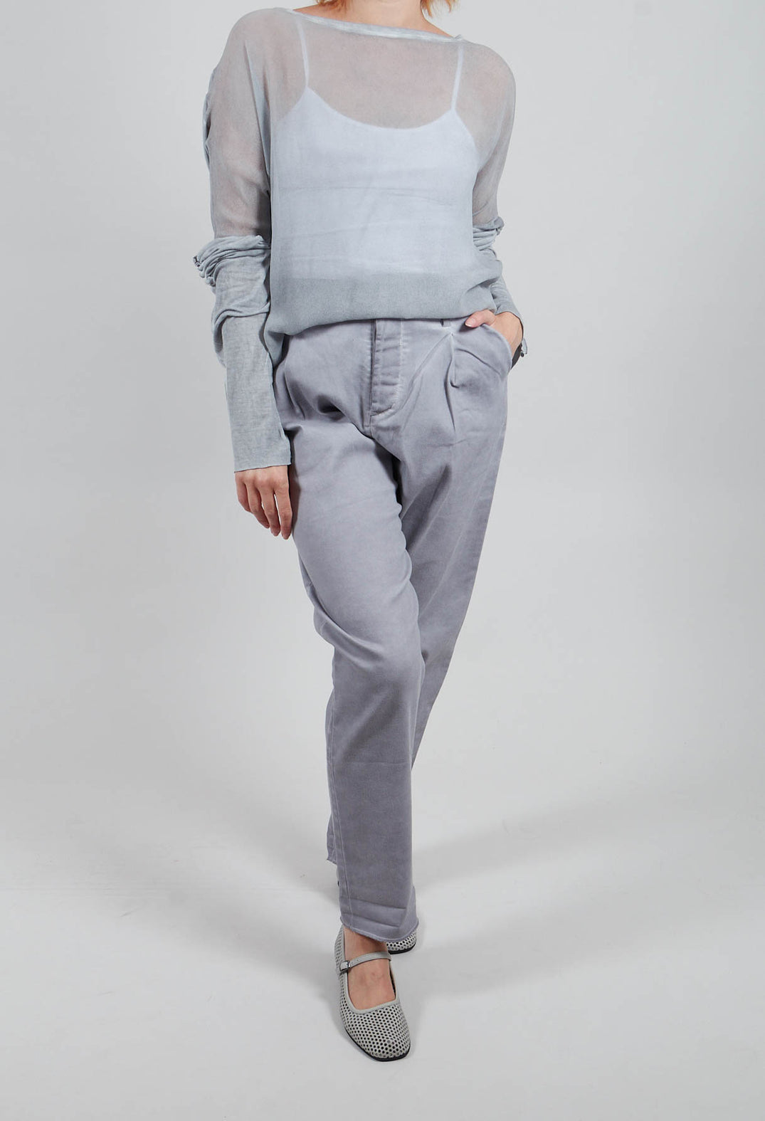 Jean Trousers in Original Lilac Grey