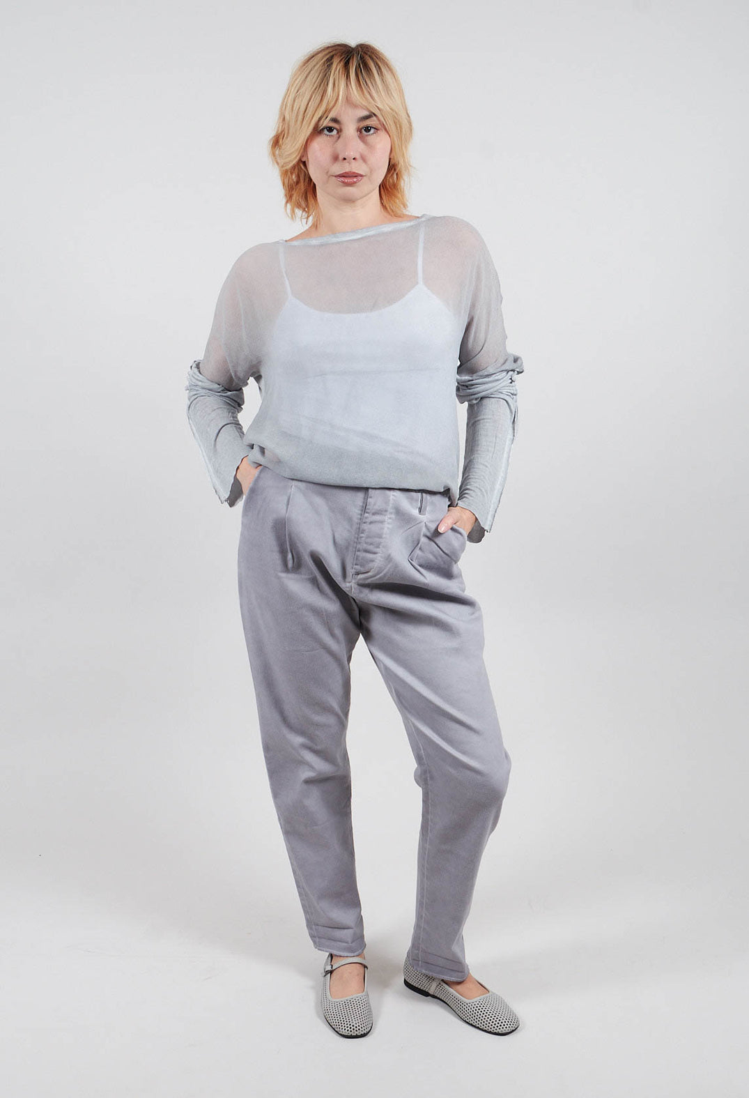 Jean Trousers in Original Lilac Grey