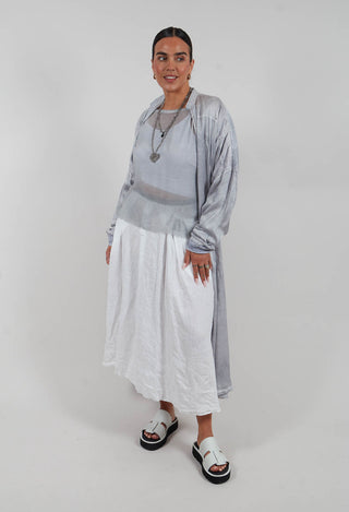 Stitch Smock Dress in Original Grey