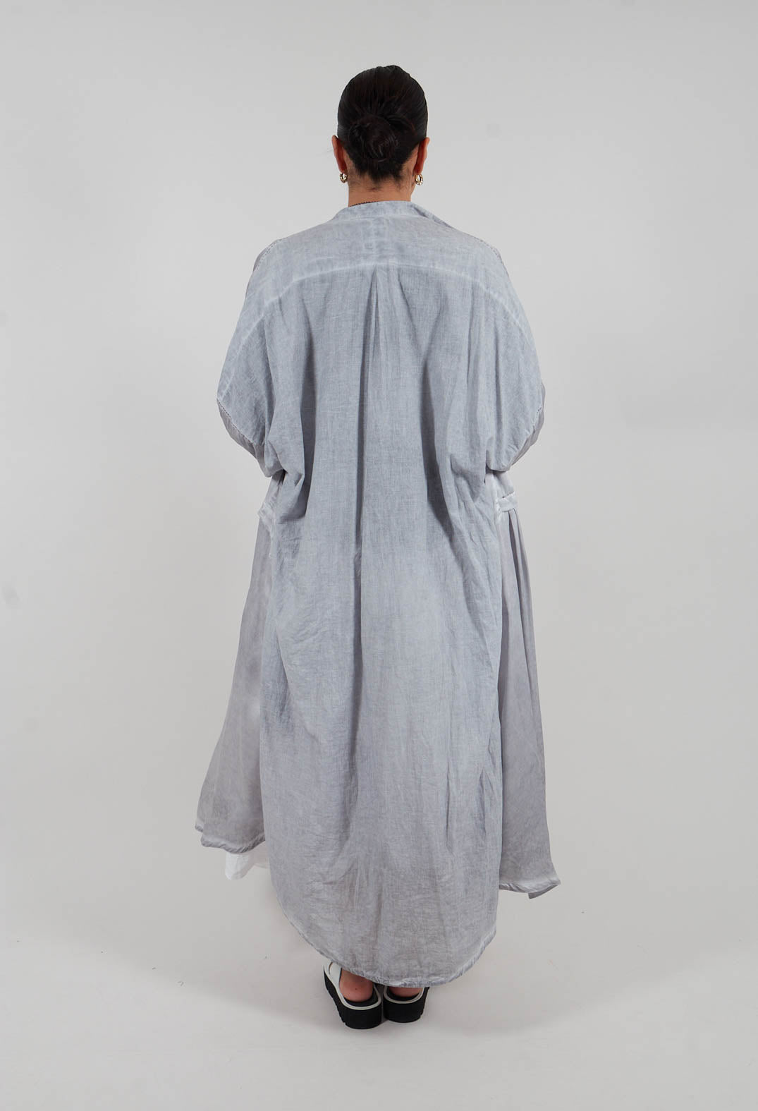 Stitch Smock Dress in Original Grey