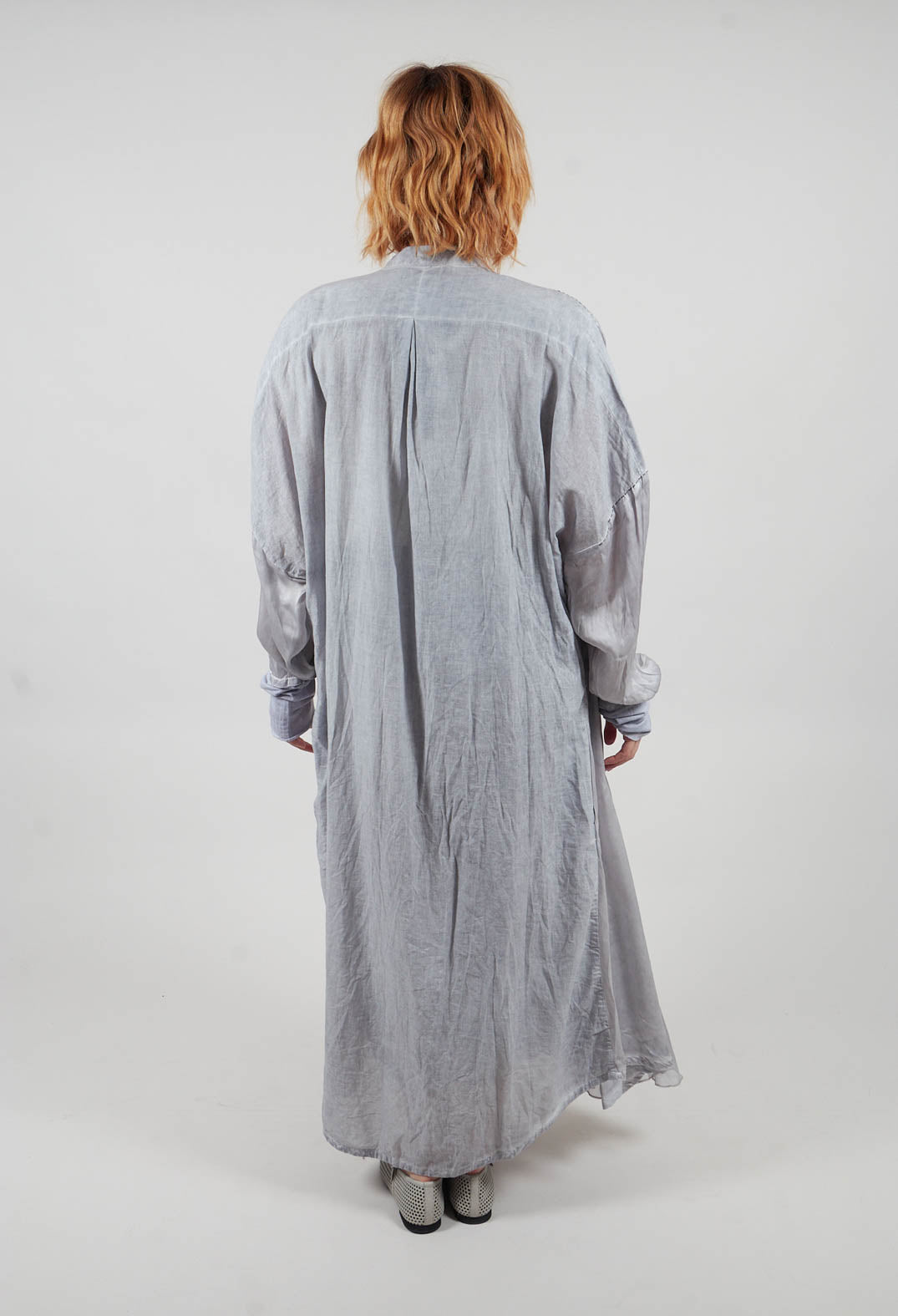 Stitch Smock Dress in Original Grey