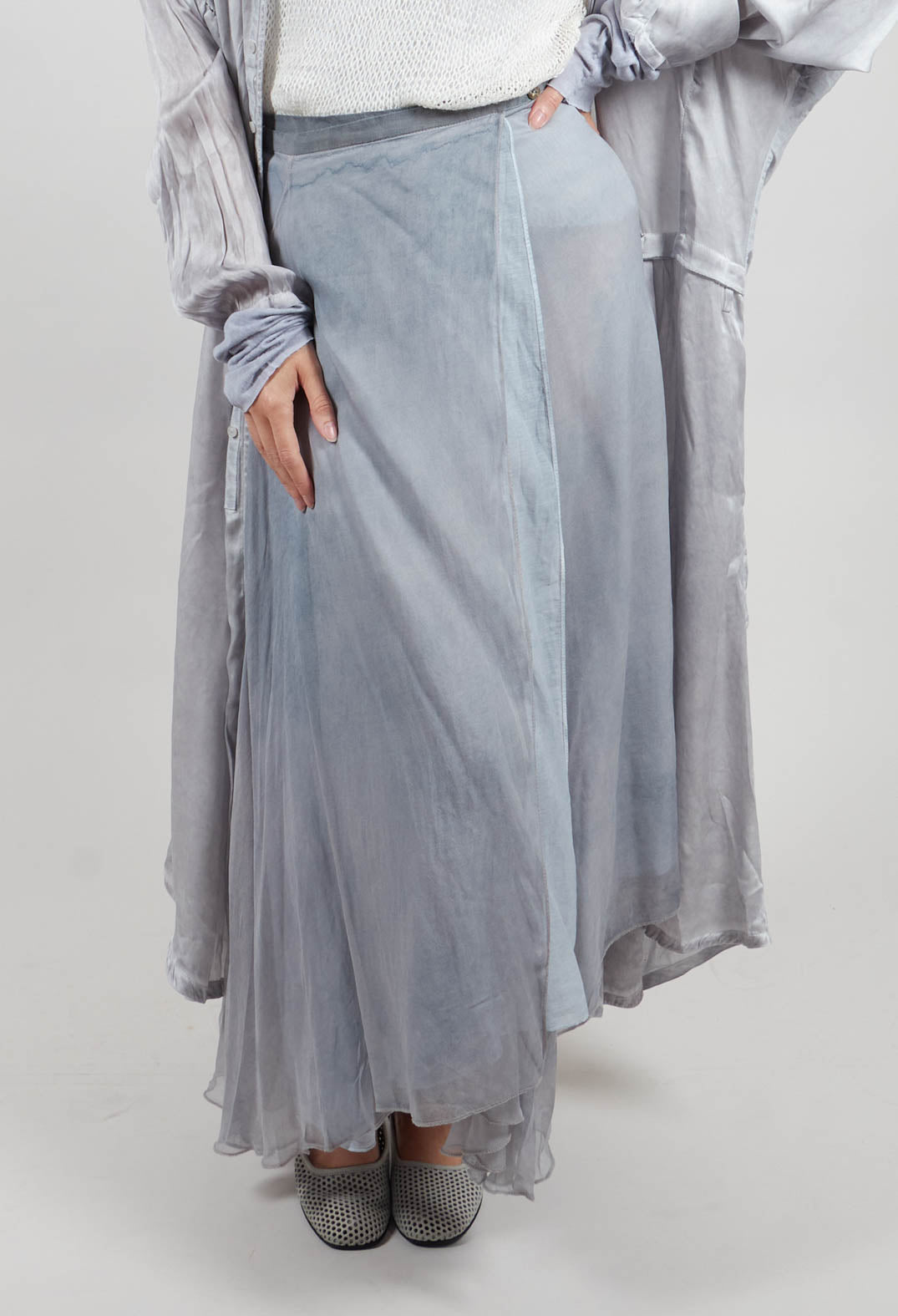 Stitch Smock Dress in Original Grey