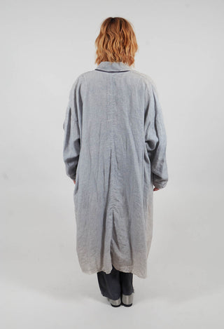 Stitch Cotton Overcoat in Original Grey