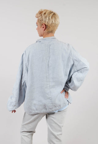 Textured Jacket in Original Cool Blue