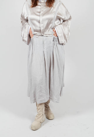 Linen Skirt in Grey
