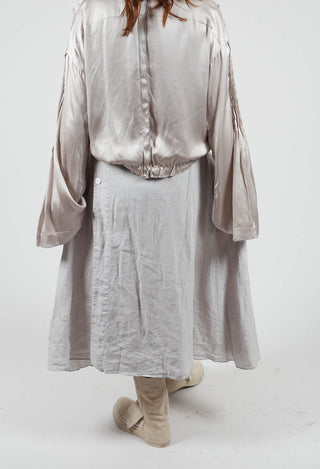 Linen Skirt in Grey