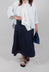 Linen Skirt in Navy
