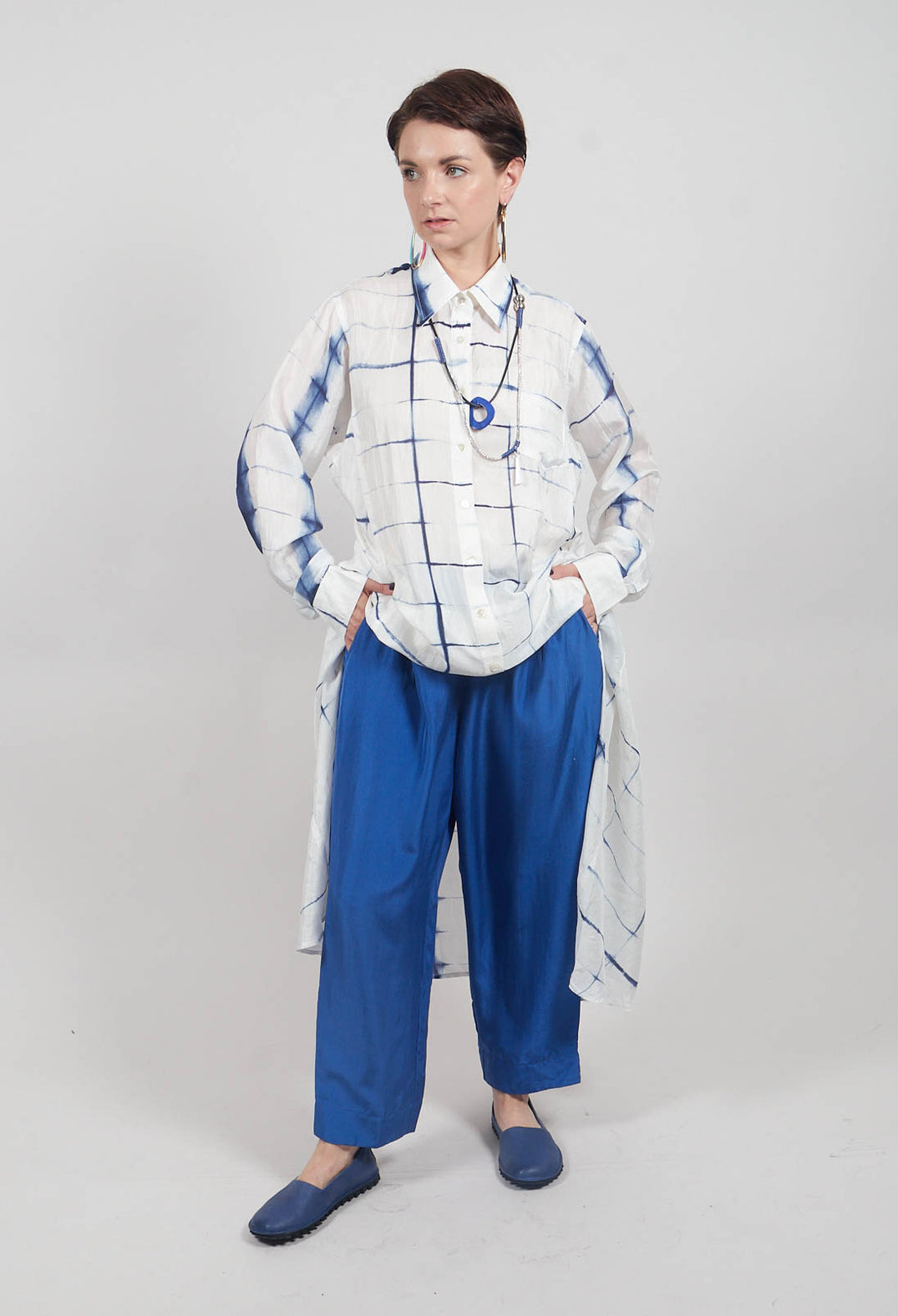 Trousers Still Amparo Blue in Blue