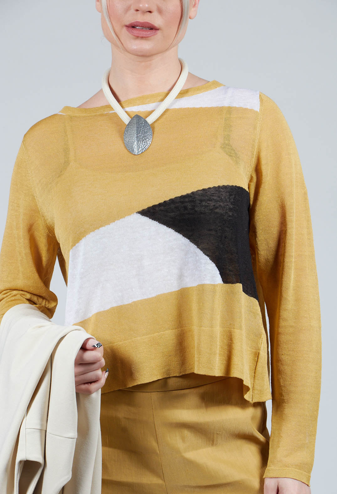 Art Deco Jumper in Yellow