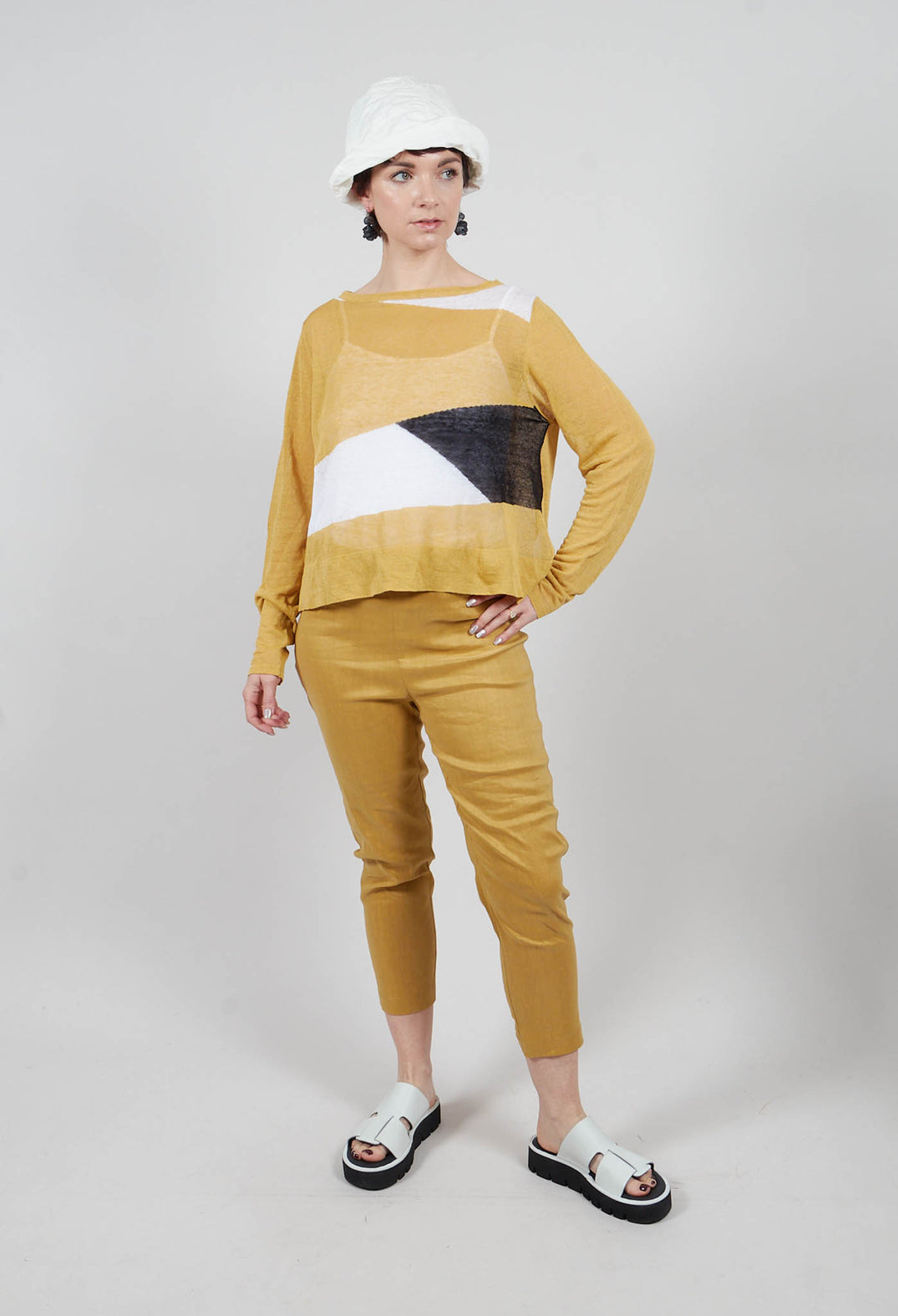 Art Deco Jumper in Yellow