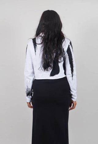 Shirt Cardigan in White