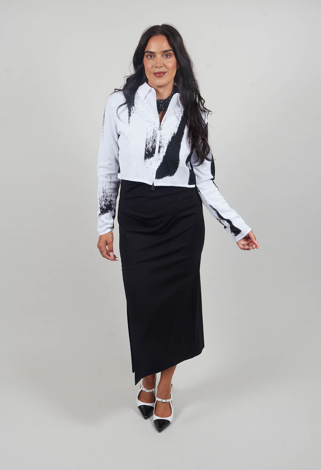 Margaret Dress in Nero