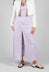 Linen Wide Leg Trousers in Lilac