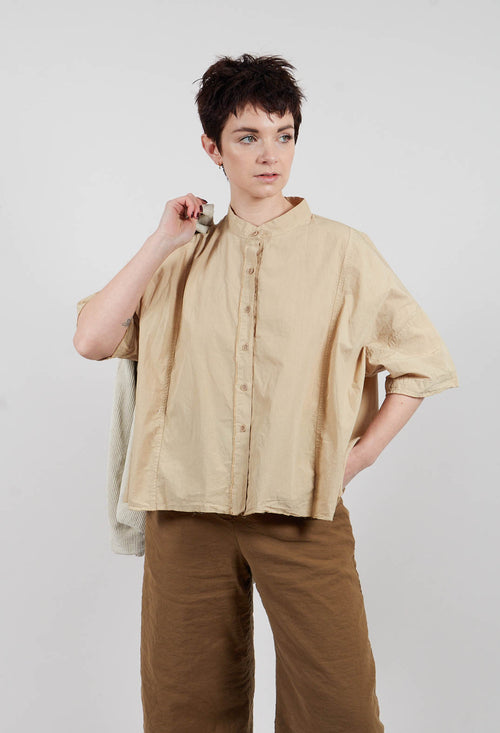 Mandarin Collar Blouse in Juta