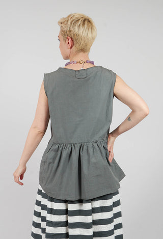 Tunic Blouse in Asfalto