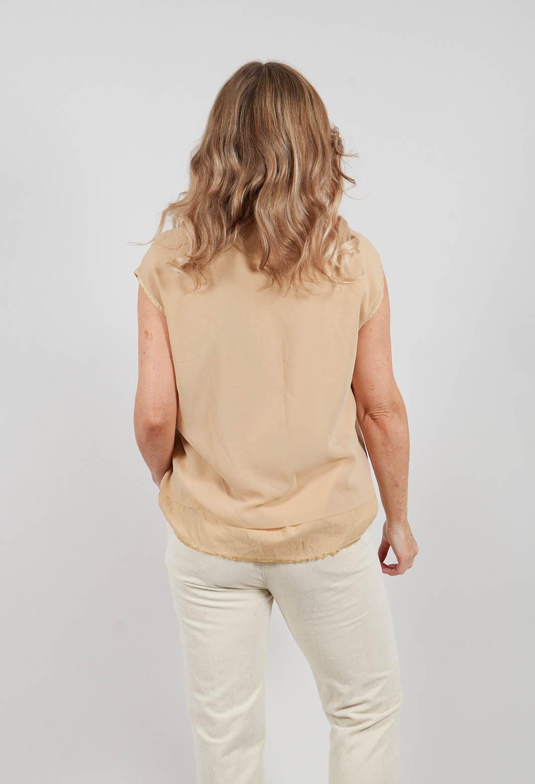 Silk Vest Top in Juta