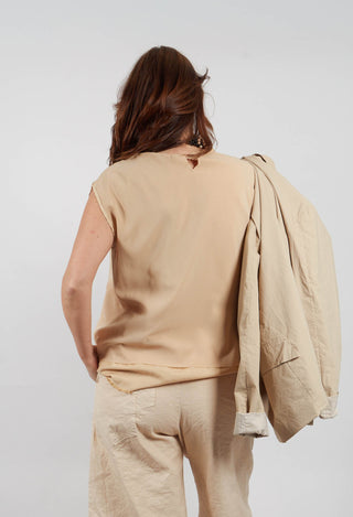 Silk Vest Top in Juta