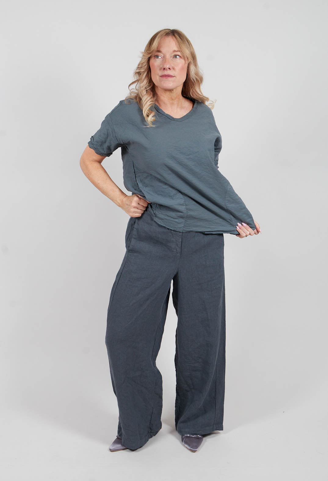 Puebla Trousers in Zinc