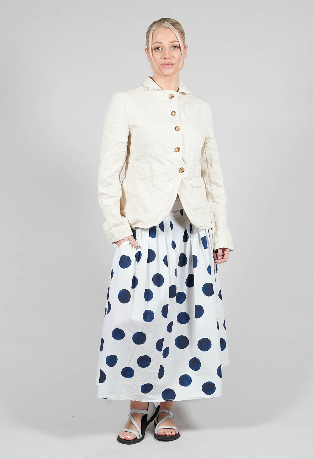 Box Pleated Skirt in Print