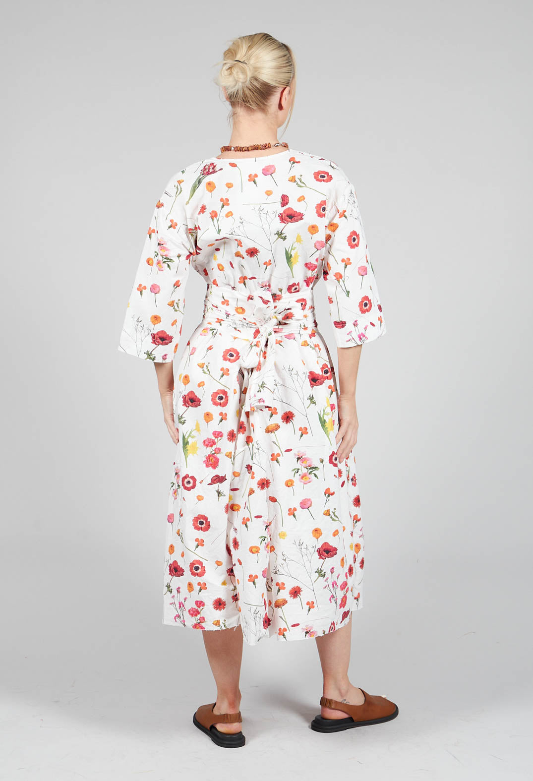 Roele Dress in Red Flower Print