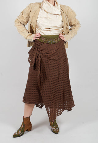 Notorious Skirt in Brown Check