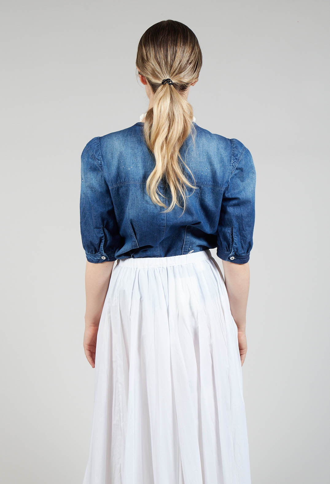 Nicety Top in Denim Blue